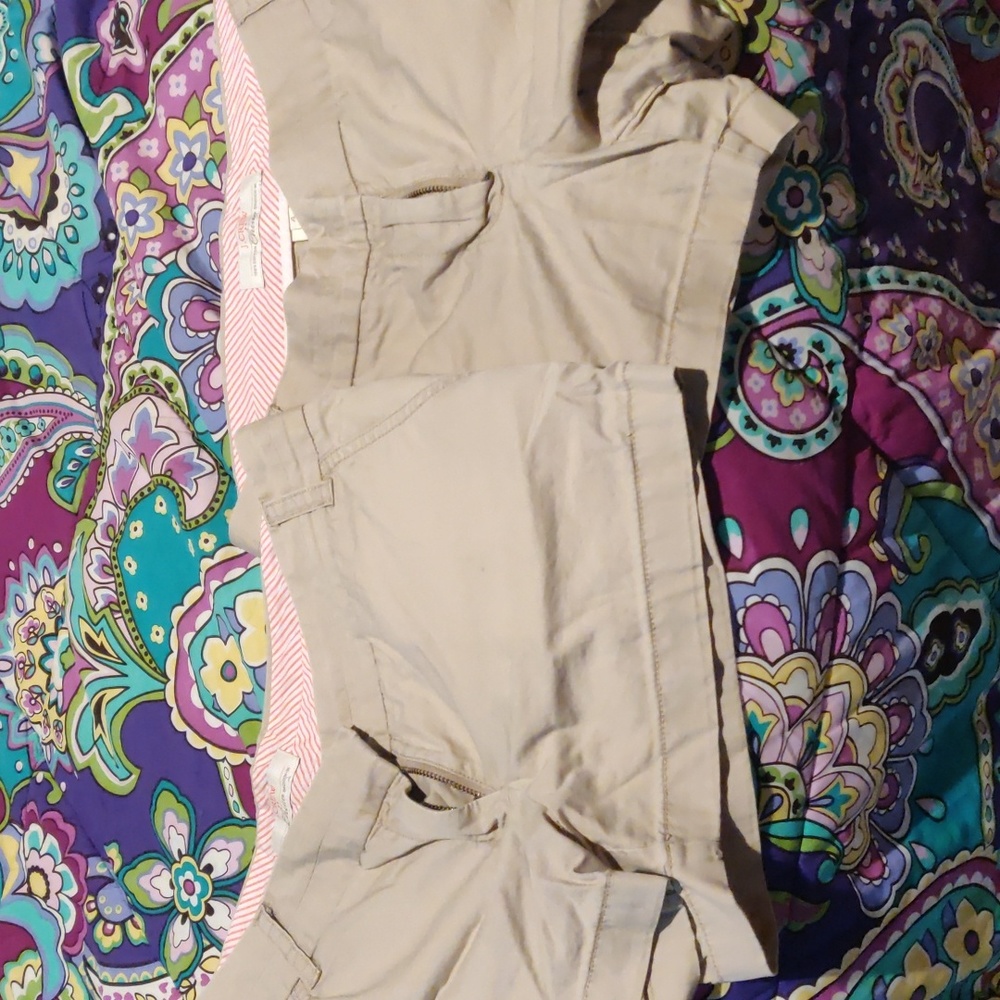 J Crew Khaki Shorts Size 4 - set of 2